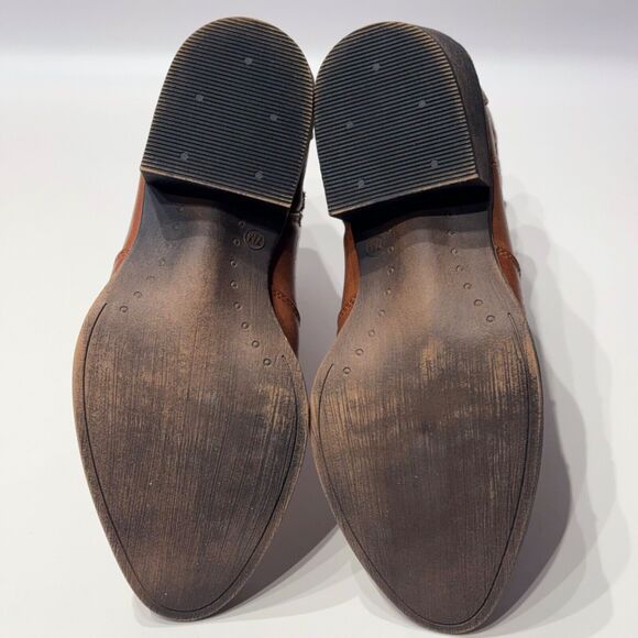 NWOB Coconuts by Matisse ROY Brown Vegan Leather Side Zip Ankle Booties Women 7M - Picture 7 of 14